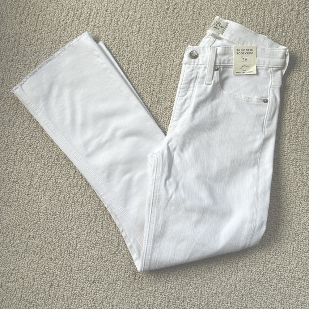 J Crew Billie Demi Boot Crop jeans